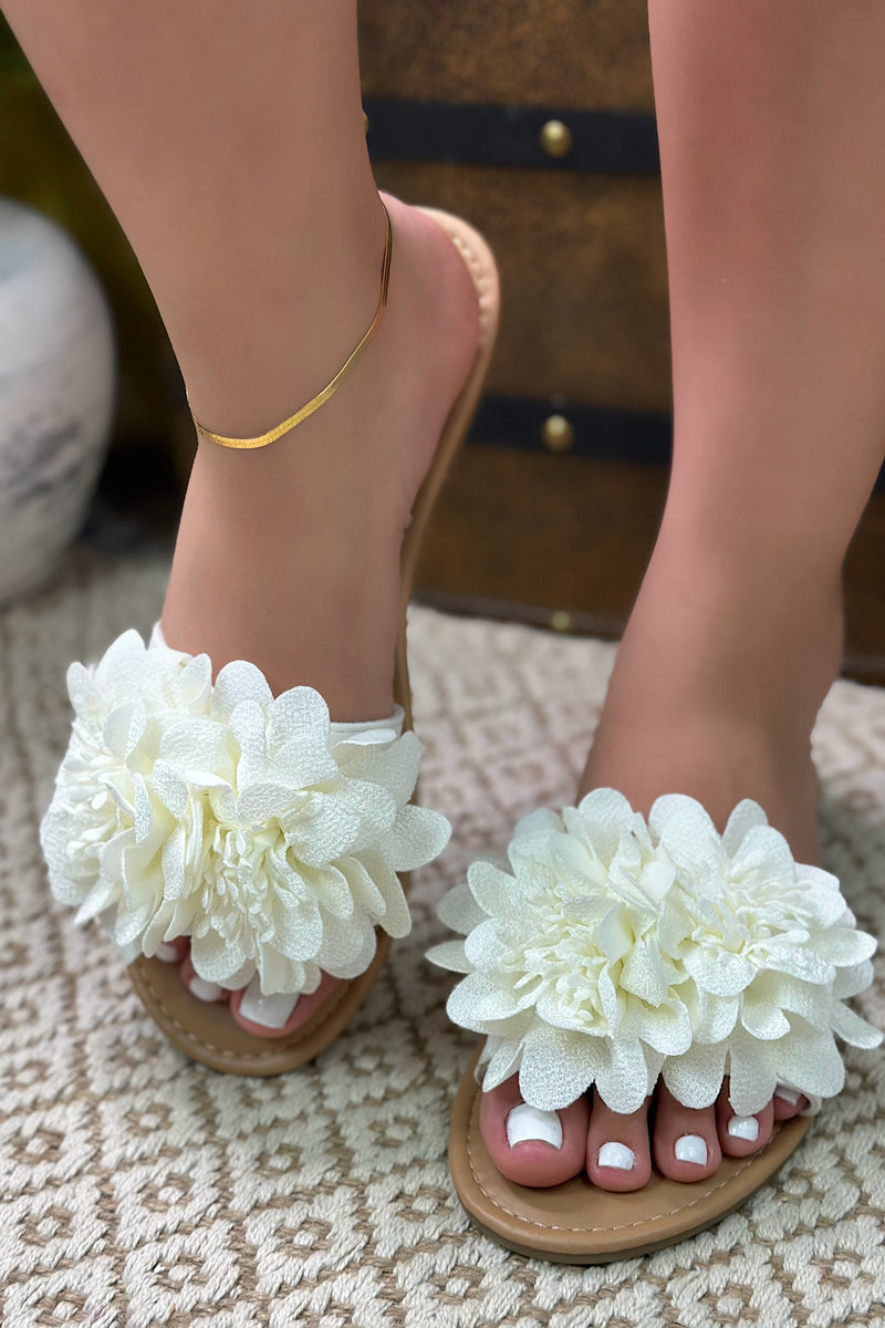 Annie Slip On Flower Sandals