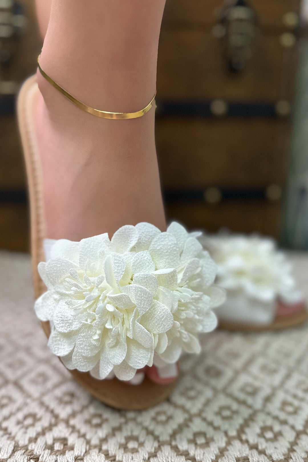 Annie Slip On Flower Sandals