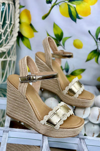 Coastal Crochet Platform Wedge