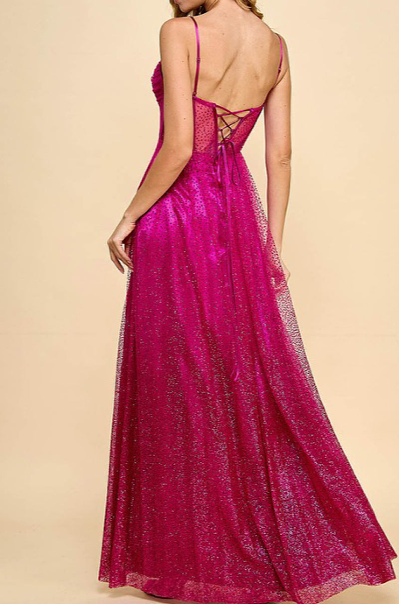 Ombre Glitter Dress