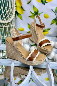 Coastal Crochet Platform Wedge