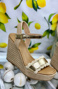 Coastal Crochet Platform Wedge