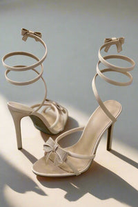 Bow Spiral Heels