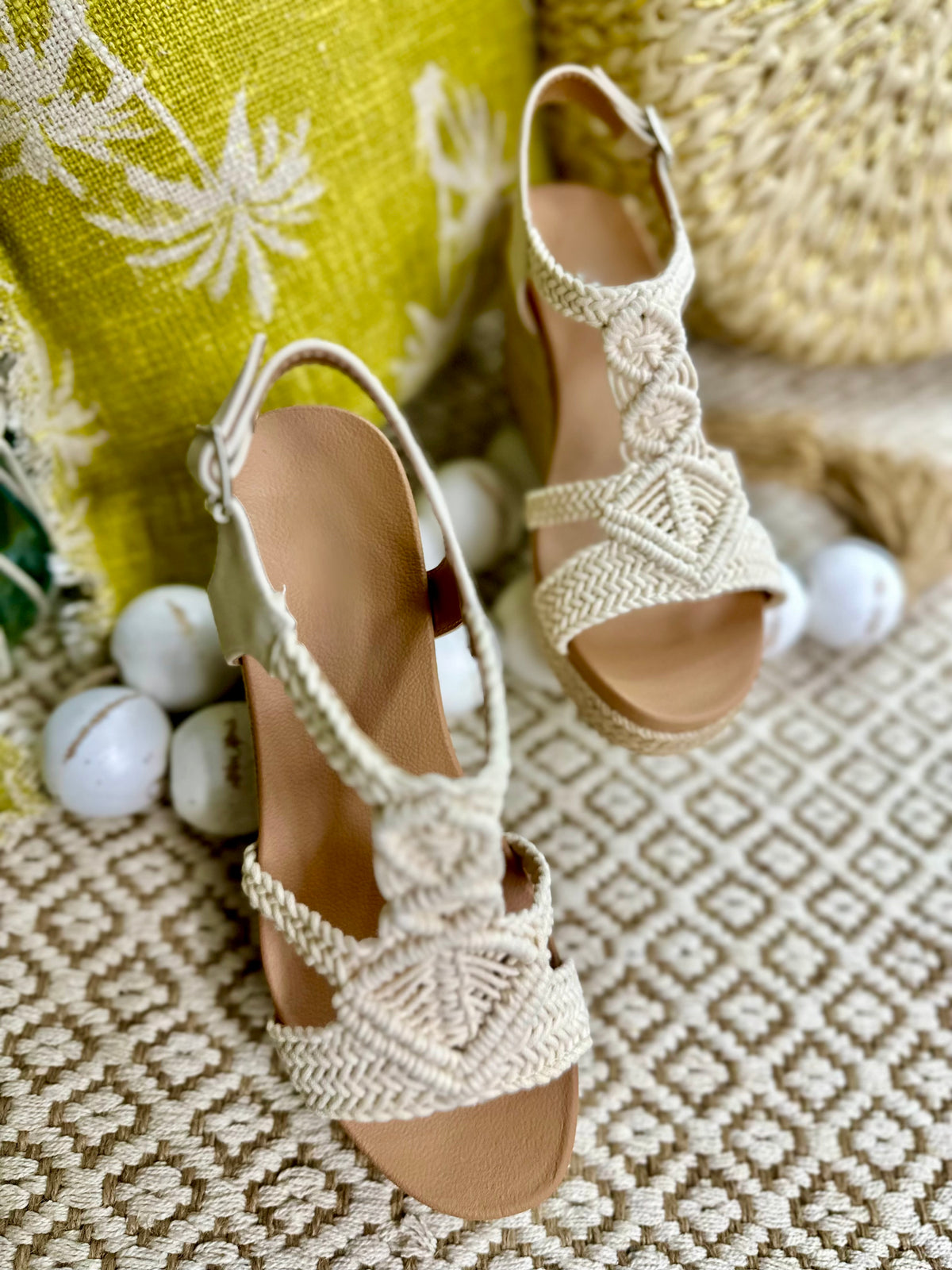 Aisha Crochet Espadrille Platform Wedge