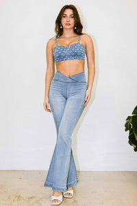 V Shape Waist Jeans